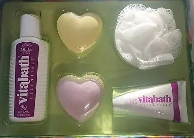 RARE VTG Set Vitabath Plus Essentials Gelee Body Wash Dry Skin 6oz AND CREME • $27