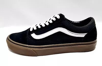 Vans Old Skool Black Suede Shoes UK 8 EU 42 Mens Off The Wall  • £18