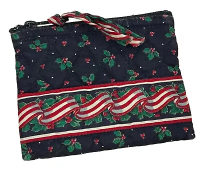 Vera Bradley Vintage Ribbons And Holly Christmas Coin Purse • $14.99