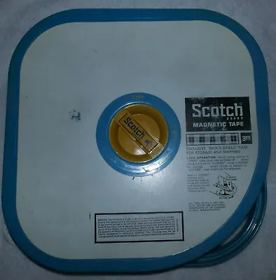 3M Scotch 1  Magnetic Recording Tape 10.5 Metal Reel Shock Shield Case NEW NOS • $64.99