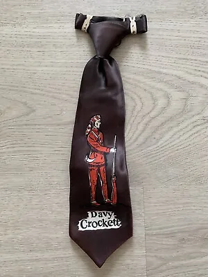 NEW Vintage 1950's Davy Crockett Child's Neck Tie Western Mountain Man Brown • $34.99