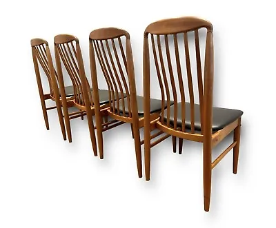 4 Teak Dining Chairs By Benny Linden Danish 1960s Mid Century Vintage G Plan Era • £480