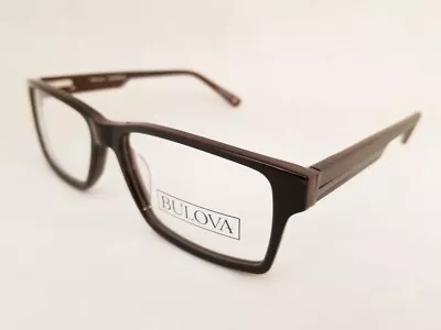 New BULOVA Salford Eyeglasses Frame Top Black 55mm MEN Designer Optical • $59.90