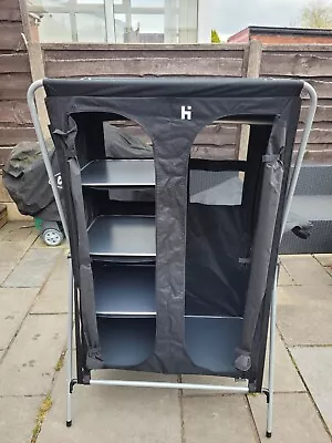 Hi Gear Elite 6 Shelf Portable Folding Wardrobe - Zipped Doors - Carry Bag  • £5