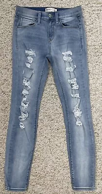 Mudd Jeans Women's Size 9  Distressed Skinny Flex Stretch Low Rise Denim (28x30) • $16.99