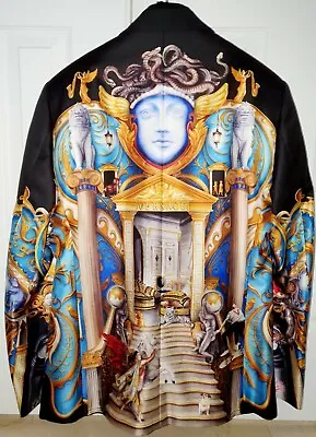 First Line Versace Greek Medusa Runway Silk Blazer Dinner Jacket 48 Italy 38 Us • $5499.99