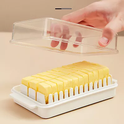 Plastic Box Storage Case Food Butter Cheese Serving Storage Dish Container • $13.56