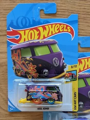 $15 • Buy 2018 Hot Wheels Die Cast Art Cars Kool Kombi VW Volkswagen - Treasure Hunt - LC
