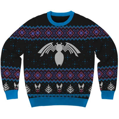 $39.95 • Buy Marvel Venom Symbol Offcially Licesned Adult Holiday Ugly Christmas Sweater