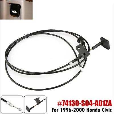 Hood Release Latch Cable W/ Pull Handle For Honda Civic 1996 1997 1998 1999 2000 • $12.90