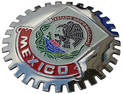 Mexico Mexican Crest Car Grille Badge C/w Hardware • $21.95