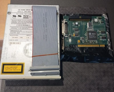 £19.99 • Buy Sanyo/Compaq SCSI CD Rom Including WD SCSI Card And Ribbon Cable