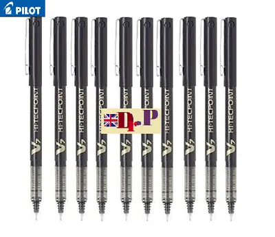 £3.09 • Buy Pilot Hi-TecPoint V7 0.7mm Liquid Ink Rollerball Pen BLACK INK 