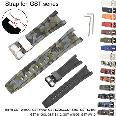 Resin Watch Strap For GST-W300 S110 GSTW110 S210B Replacement Silicone Band Belt • $26.64