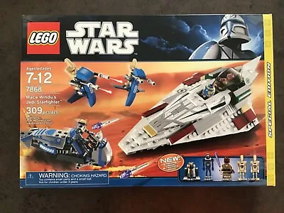 LEGO Star Wars: 7868 Mace Windu's Jedi Starfighter Brand New Factory Sealed • $340