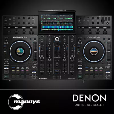 Denon Prime 4+ Standalone 4-Deck DJ System W/ WiFi Streaming & 10  Screen • $3499