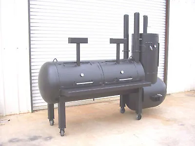 NEW Reverse Flow BBQ Pit Smoker Cooker And Charcoal Grill Stationary • $5395