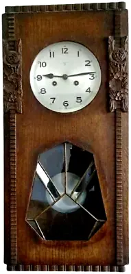 Vintage 1900s German Friedrich Mauthe Gong Wall Clock - Working  PERFECTLY ! • $900