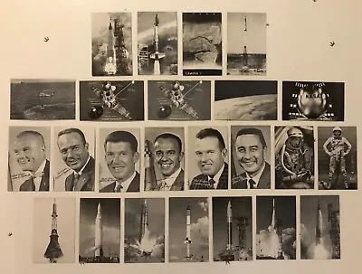 Vtg. LOT OF 24 Astronauts & Spacecraft Old Exhibit Supply Co. Trade Cards #2 • $71.99