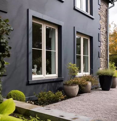 ANTHRACITE GREY MASONRY PAINT ONE COAT ( 1 LITRE ) Exterior Walls And Render • £10.99