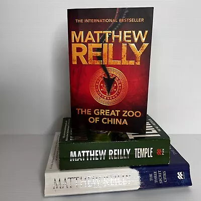 3 X Matthew Reilly Paperback Books Temple Three Secret Cities Thriller Bundle • $28.97