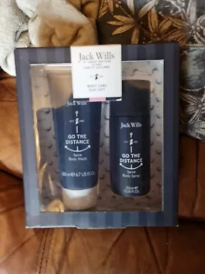 Jack Wills Go The Distance Body Care Duo Gift-150ml Body Spray & 200ml Body Wash • £30