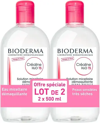 £31.73 • Buy Bioderma Crealine TS H2O Micelle Solution 2 X 500ml