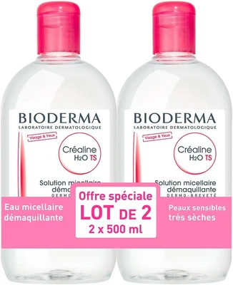 £31.73 • Buy Bioderma Crealine TS H2O Micelle Solution 2 X 500ml