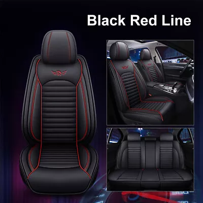 Leather Look Black Car Seat Covers Fits Holden Colorado Cruze Captiva Astra CMD • $219.99