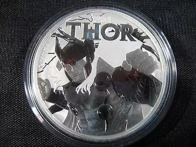 2018 - THOR - MARVEL COMICS SILVER 1 Oz Coin .999 BU TUVALU $1 ONLY 50000 • $26.85