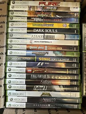 Lot Of 20 Xbox 360 Games USED Scratched Untested As Is Microsoft FAST SHIPPING • $36