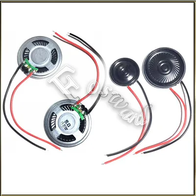 Mini Small Speakers With Cable 40/10cm Magnetic Buzzer Speaker 8Ω Ohm 0.25W - 3W • $2.93