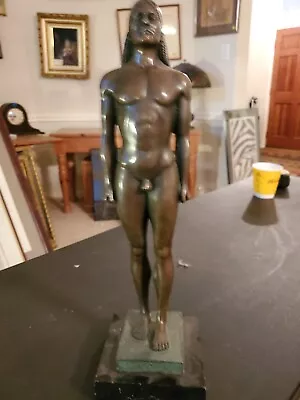 Nude Male Greek Figurine Hot Cast Bronze Sculpture Statue E-01  • $50