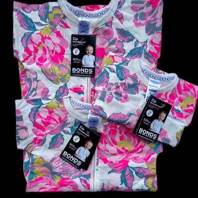 Size NB 2 3 • Bonds Girls Wondersuit Zippy Floral • BNWT • $19.95