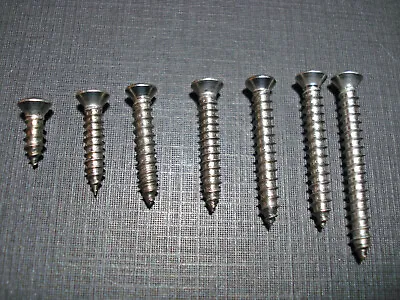 70 Pcs Chevy Buick #8 W/#6 Oval Head Automotive Garnish Trim Screws Stainless GM • $19.99