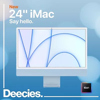 £1749 • Buy Apple IMac M1 24-inch 4.5k Retina 8c/8c 8gb RAM 512gb SSD Blue Silicon Mac Touch