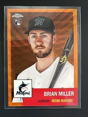 Brian Miller 2022 Topps Chrome Anniversary Platinum RC Orange Refractor 15/25 • $12.99