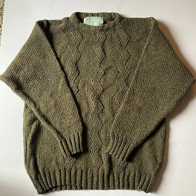Donegal Woolen Products Ltd Size 44 100% Wool Made In Ireland Sweater Vintage • $36.99