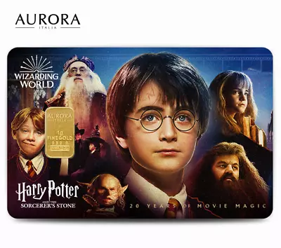 1 Gram 24K GOLD (Au 999.9) Harry Potter And The Sorcerer's Stone Limited Edition • $215.62