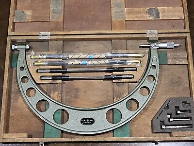 Mitutoyo 12- 16  Interchangeable Anvil Micrometer - 104-152 - Full Set! • $369.99