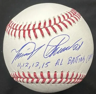 Miguel Cabrera 11 12 13 15 AL Batting Champ Signed Baseball Beckett Witness • $299.99