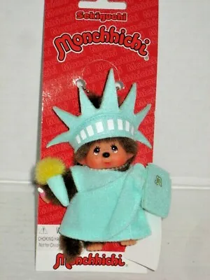 Monchhichi Statue Of Liberty Key Chain Monchichi Sekiguchi Kiki 10cm Mascot Rare • $39.99