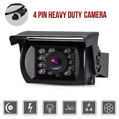 4Pin Rear View Backup Camera IR Night Vision Waterproof For RV Truck Bus Caravan • $17.59