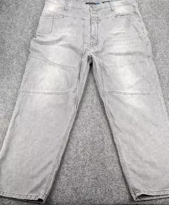 VTG Marithe Francois Girbaud Jeans Mens 44x32 Gray Brand X Loose Baggy 90s Y2K • $35.88