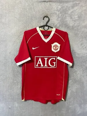 Manchester United Home Football Shirt 2006 - 2007 Jersey Red Nike Mens Size S • $33.99