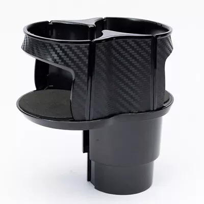 Carbon Fiber Look Car Center Console Drink Cup Holder For Interior Accessories • $17.29