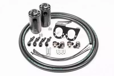 RADIUM Engineering 20-0555-FL DUAL CATCH CAN KIT CCV Fits Nissan R35 GT-R FLU • $389.45