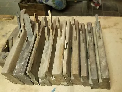 Antique Block Molding Wood Planers Lot Of 12 Woodworking Collection  • $45