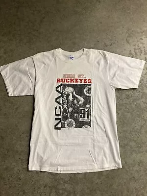 1991 Ohio State Basketball Made In USA Size XL Velva Sheen Single Stitch Sleeves • $19.99