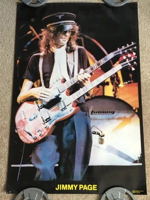 $49.99 • Buy Vintage 1972 Jimmy Page Of Led Zeppelin Concert Poster